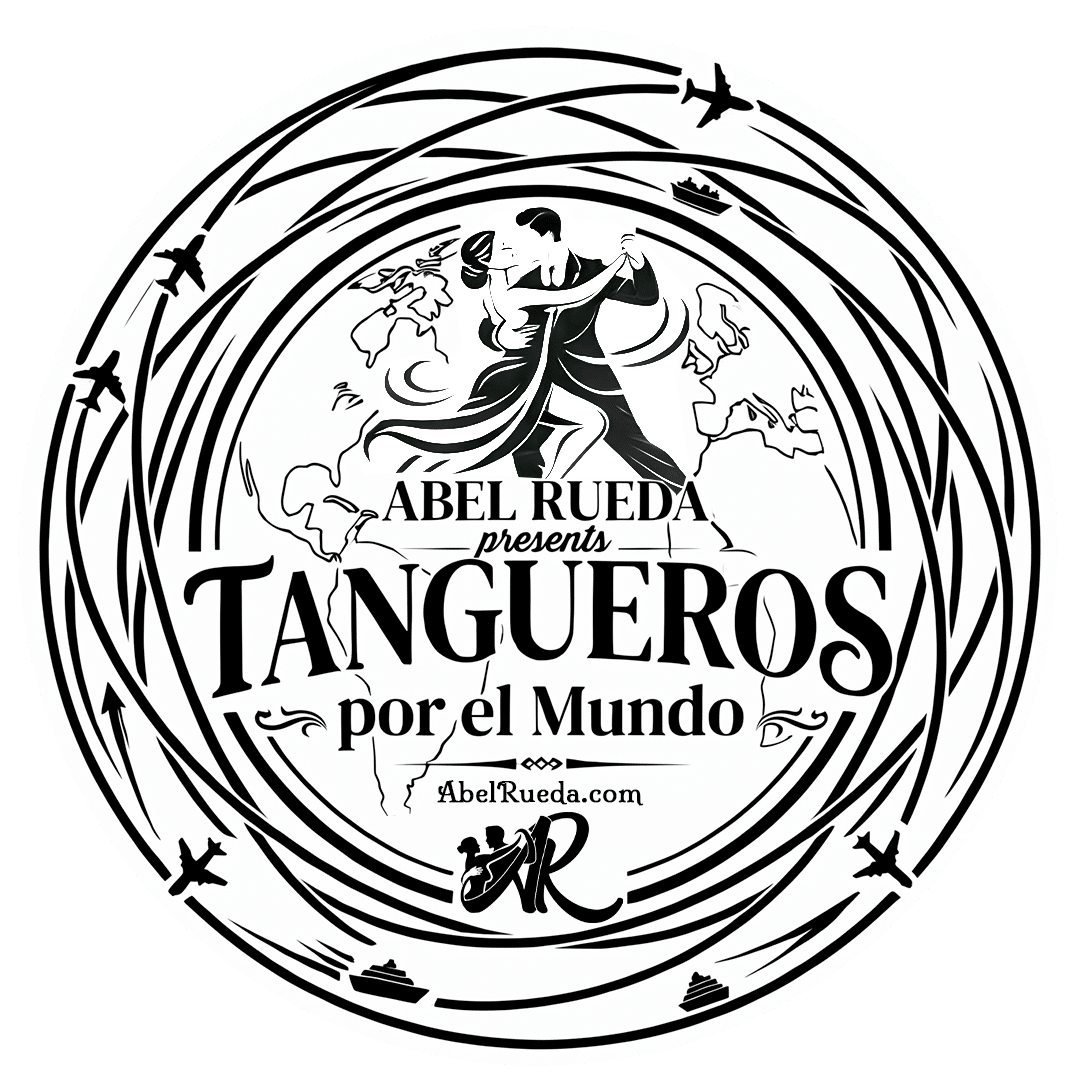 Logo Tangueros por el Mundo por Abel Rueda